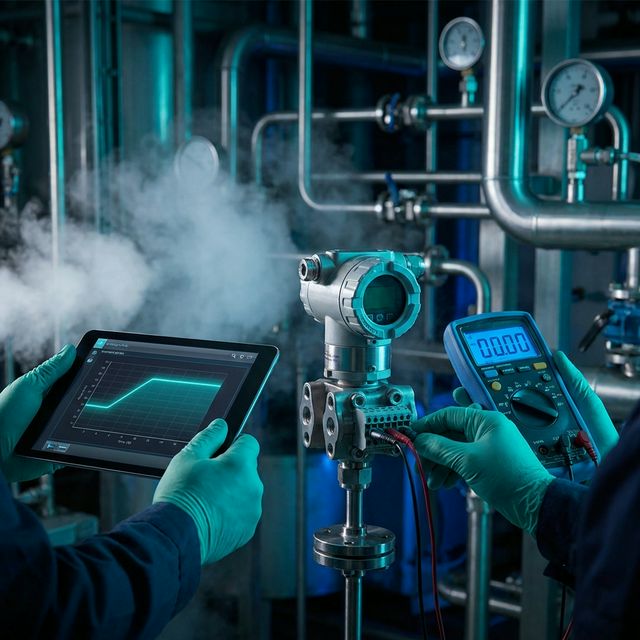 Servicio de Calibración de Instrumentación Industrial en Planta Química
